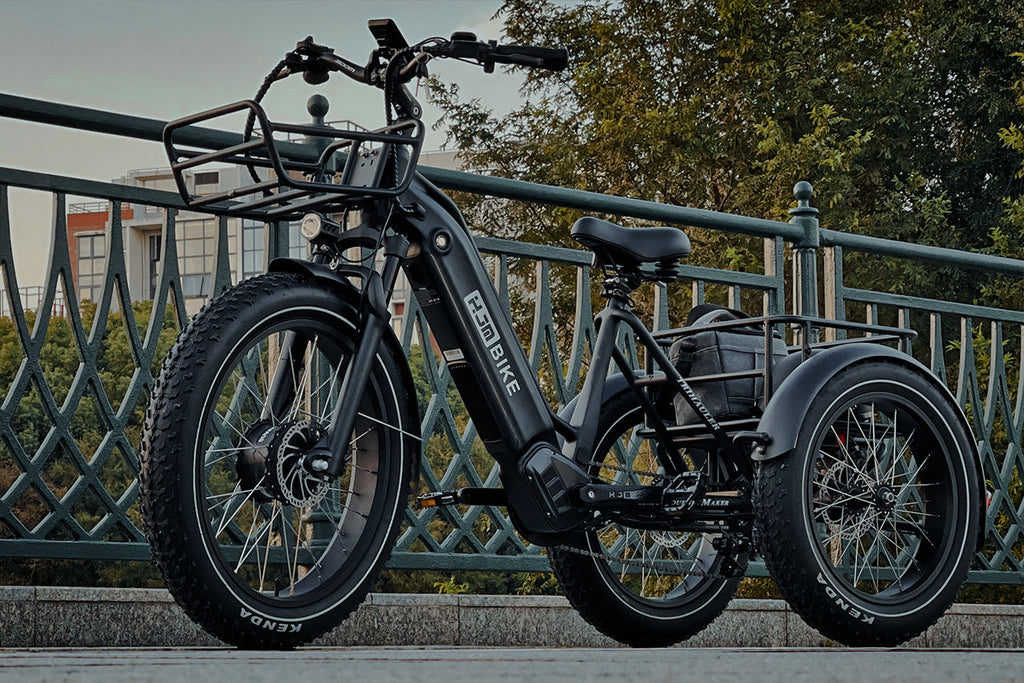 HJMbike TriHauler Cargo Fat Tire Etrike (Fully Assembled) black