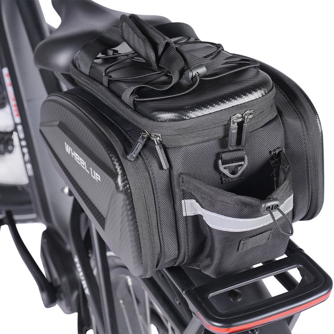 Expandable Reflective Bike Rear Rack Water-Resistant Pannier Main Image